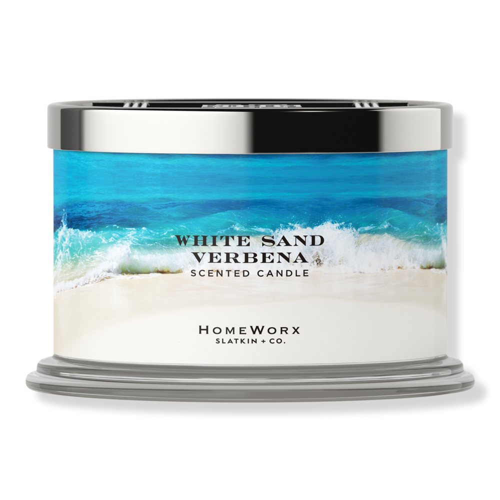 Homeworx White Sand Verbena 4-wick Scented Candle In Multi