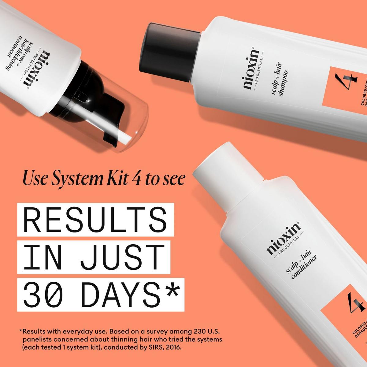 Scalp + Hair Thickening System 4 Kit