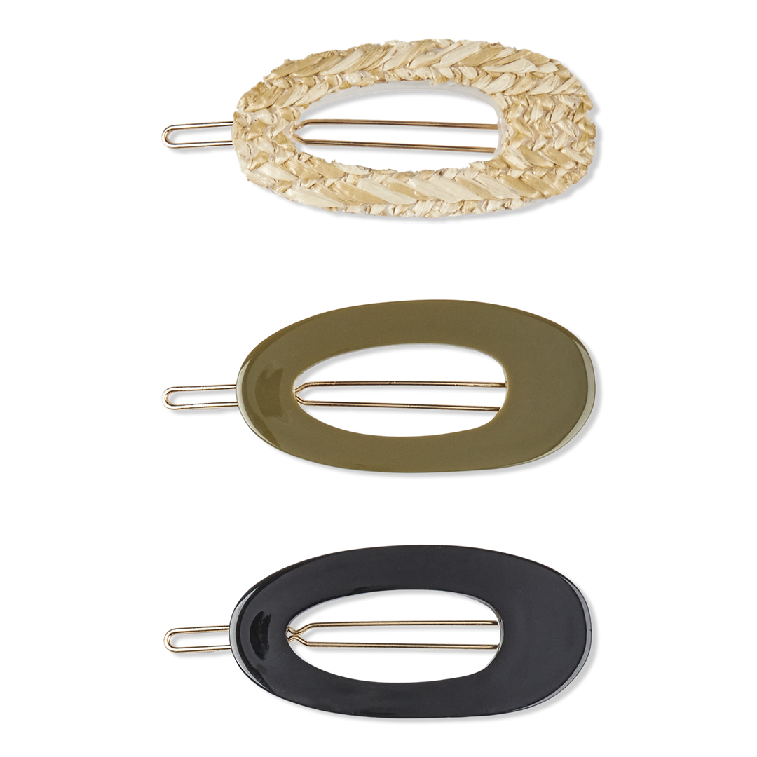 Scünci Neütrals 6cm Oval-Shaped Acrylic Jean Wire #1
