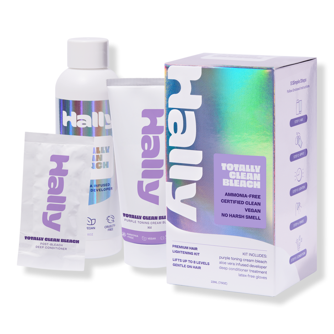 HALLY Totally Clean Bleach Premium Hair Lightening Kit #1