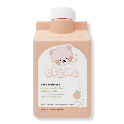 The Crème Shop Boba Bears Deep Moisture Bubble Bath - White Peach Bliss