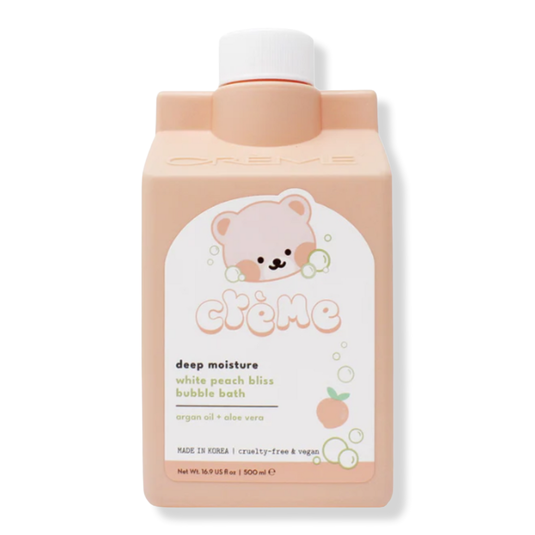 The Crème Shop Boba Bears Deep Moisture Bubble Bath - White Peach Bliss #1