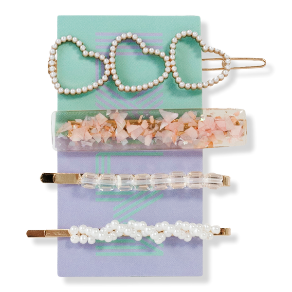 Locks & Mane 'The Carol' 3 Hearts Barrette Set #1