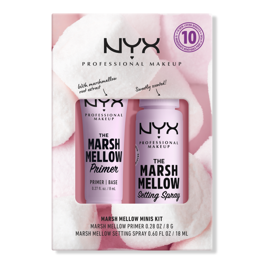 NYX Professional Makeup Marsh Mellow Primer and Setting Spray Mini Value Set