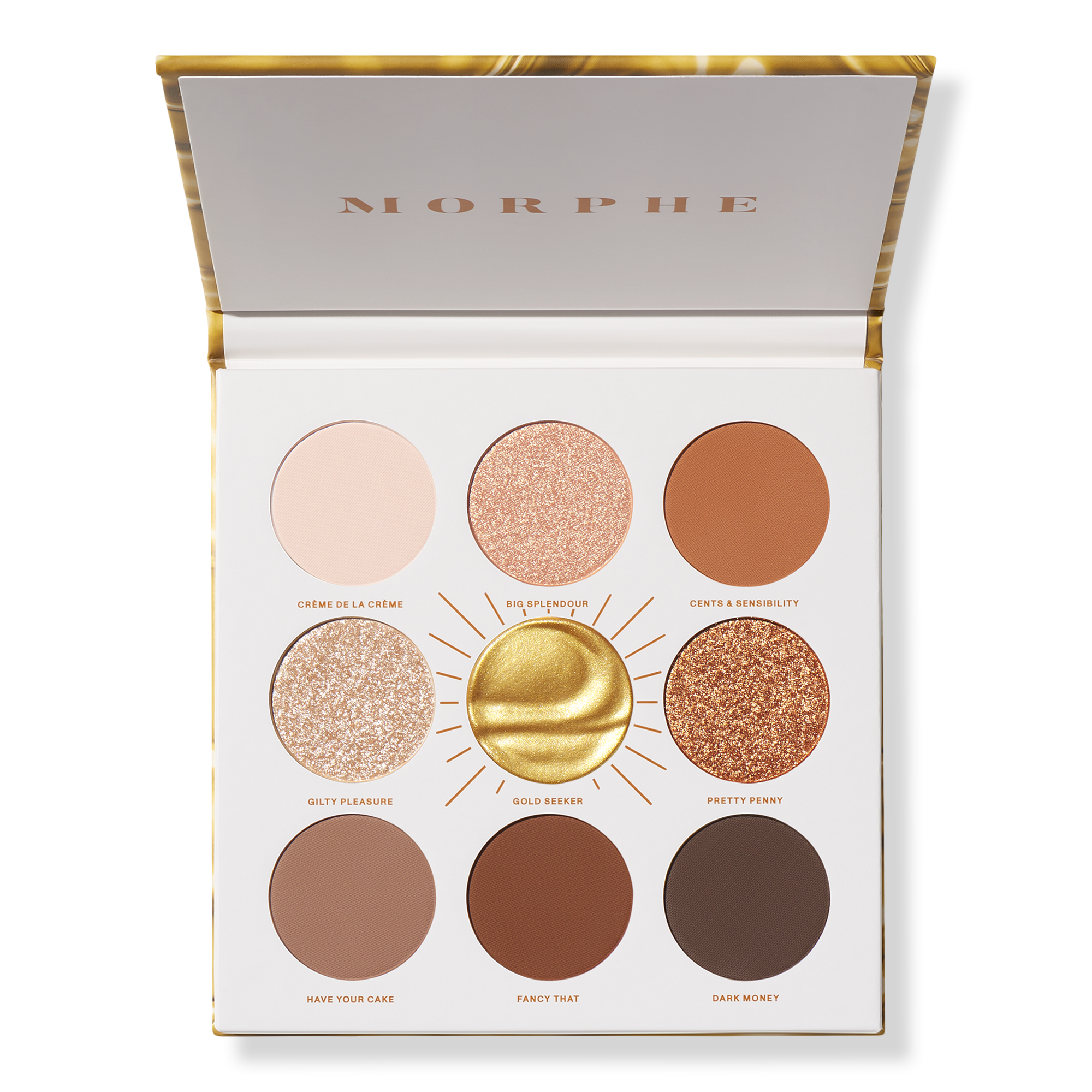 Morphe Rich & Foiled Gold Seeker Eyeshadow Palette #1