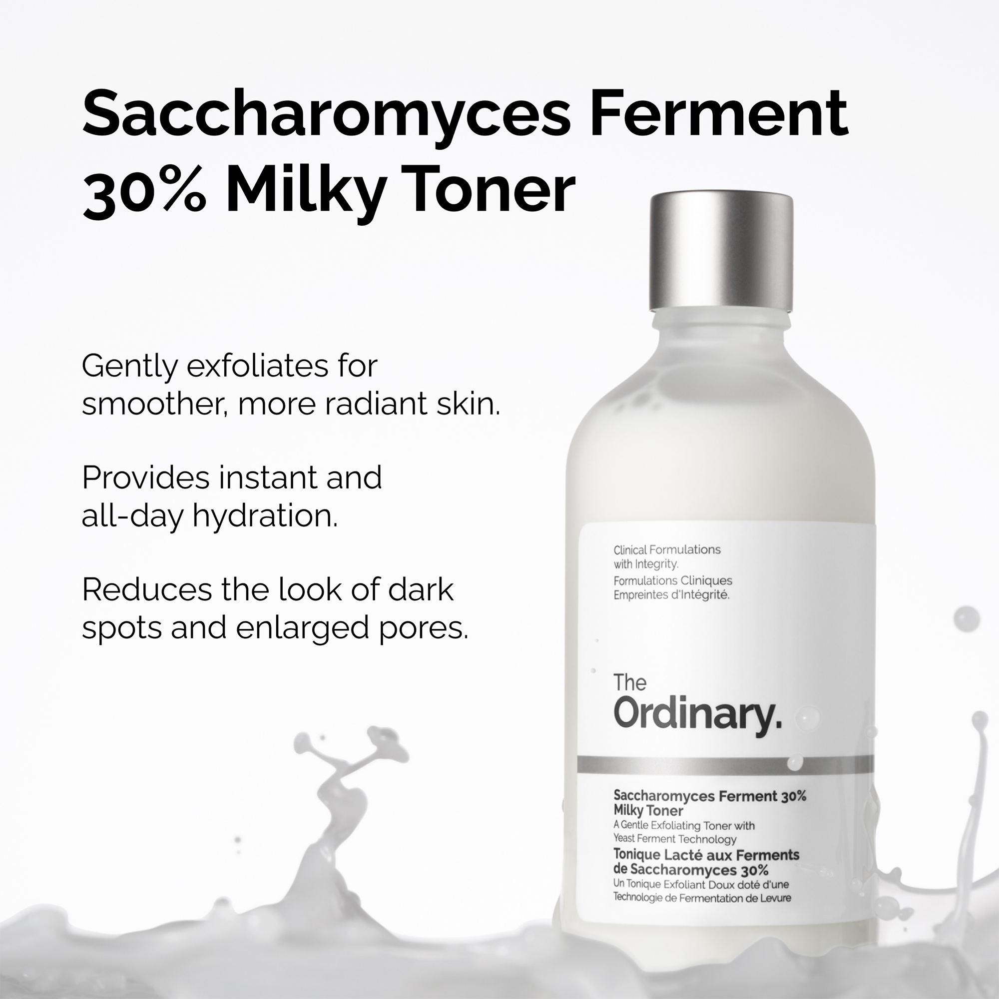 Молочный тонер для отшелушивания и увлажнения The Ordinary Saccharomyces Ferment 30% — фото 5