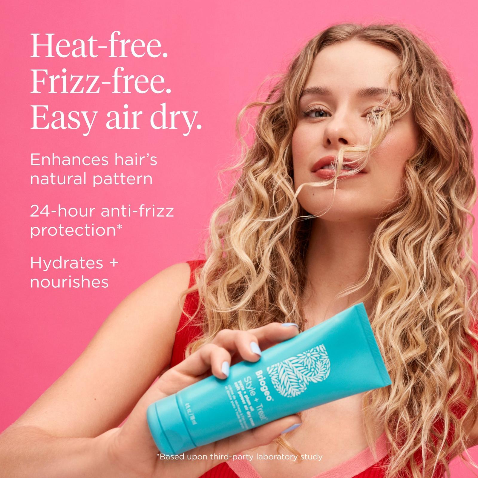 Style + Treat Yuzu + Plum Oil Air Dry Hair Styling Cream