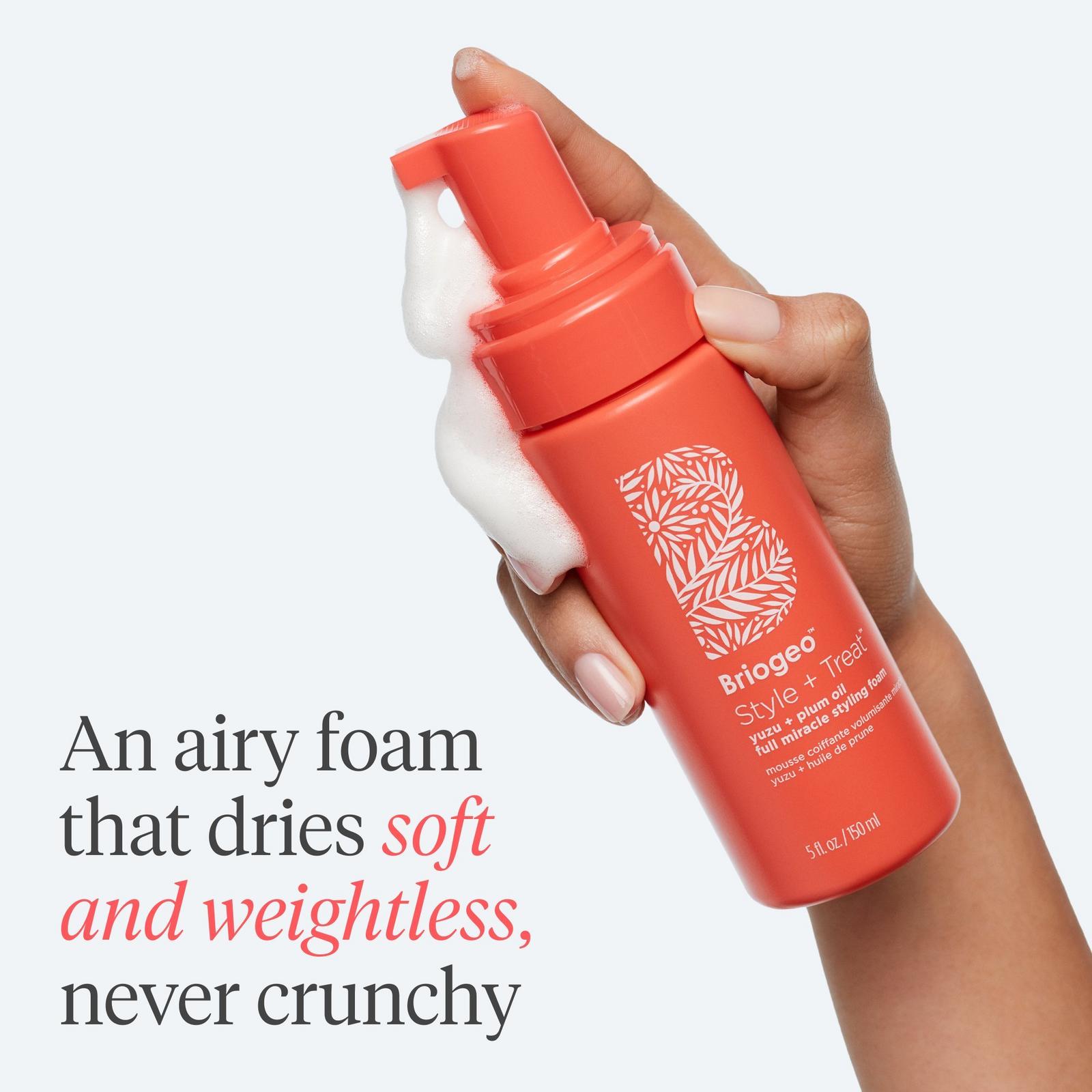 Style + Treat Yuzu + Plum Oil Hair Styling Texture Foam