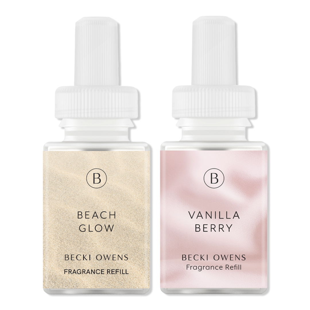 Pura Pura X Becki Owens Vanilla Berry and Beach Glow Diffuser Refill Pack #1