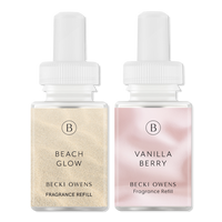 Pura X Becki Owens Vanilla Berry and Beach Glow Diffuser Refill Pack