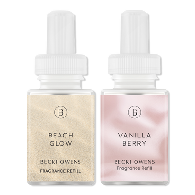 Pura Pura X Becki Owens Vanilla Berry and Beach Glow Diffuser Refill Pack