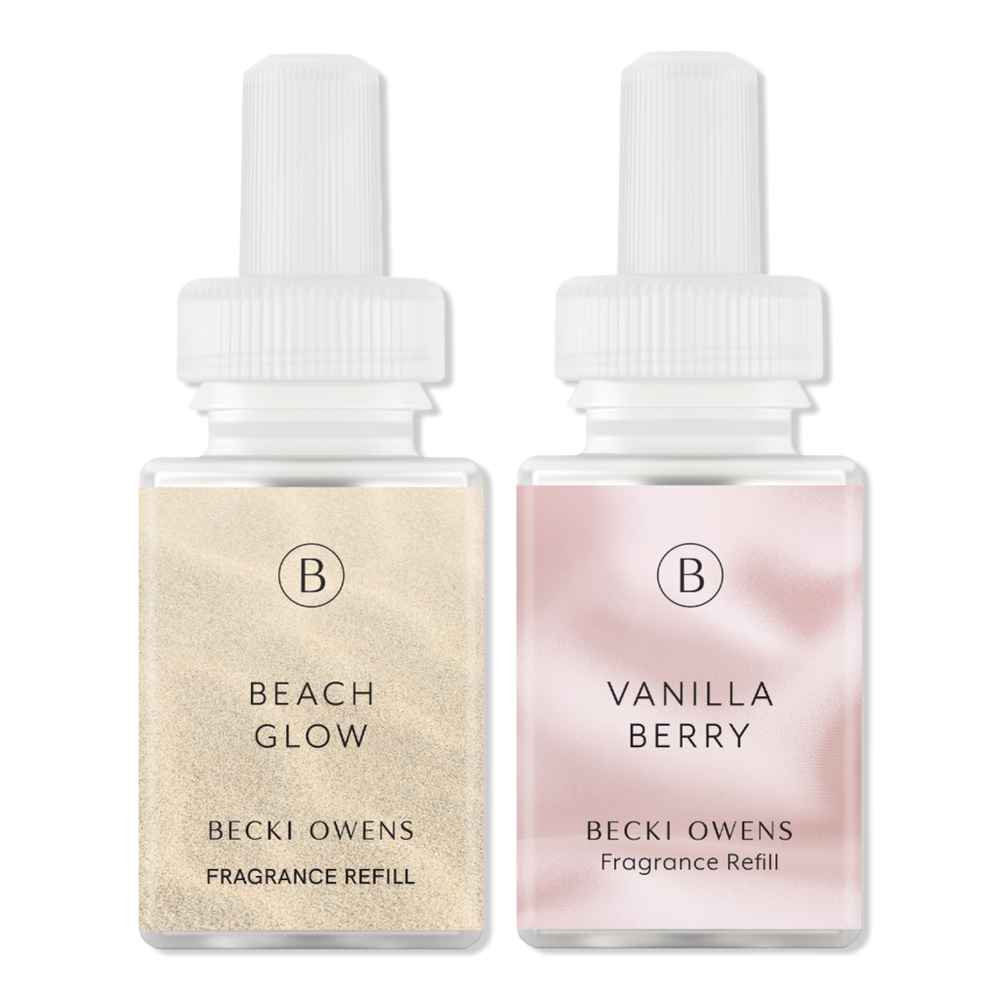 Pura X Becki Owens Vanilla Berry And Beach Glow Diffuser Refill Pack