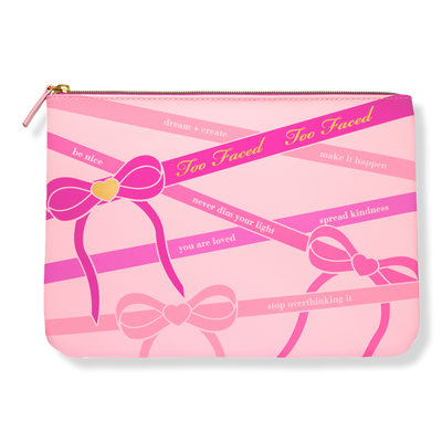 Too Faced Free Cosmetic Bag with $35 brand purchase Free Cosmetic Bag with $35 brand purchase