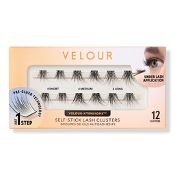 Velour Lashes Velour-Xtensions Self-Stick Everyday Natural Lash Clusters