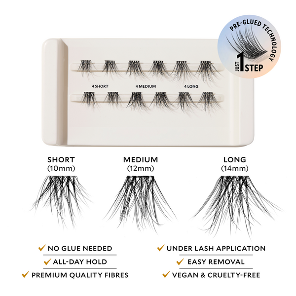 Velour Lashes Velour-Xtensions Self-Stick Everyday Natural Lash Clusters #2