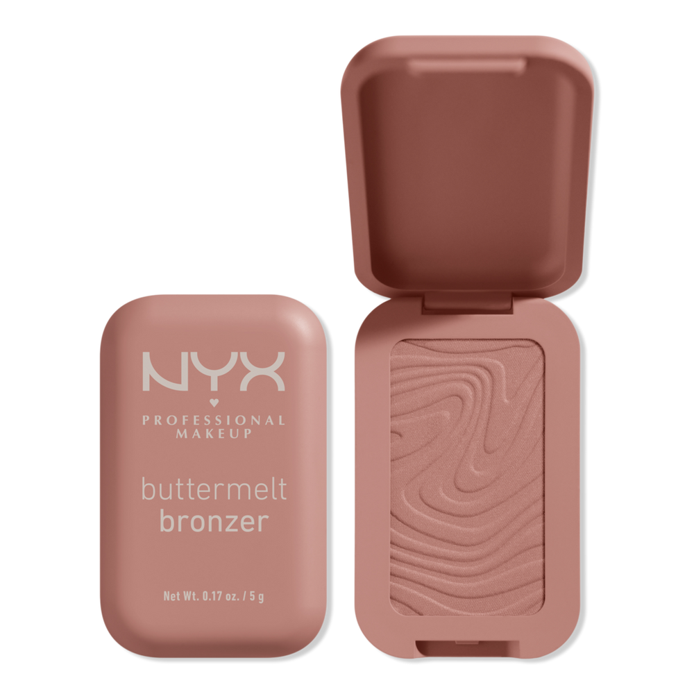 Nyx Professional Makeup Buttermelt Pressed Powder Natural Finish Bronzer - Butta Cup In Brown