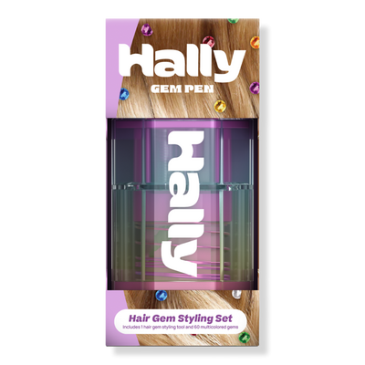 HALLY Gem Pen Hair Gem Styling Set - Device & 60 Gems