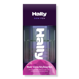 HALLY Gem Pen Hair Gem Styling Set - Device & 60 Gems