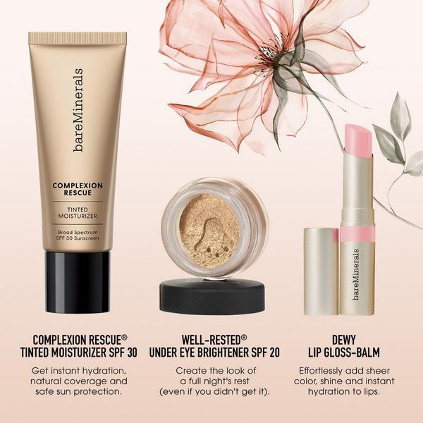 bareMinerals 3-Piece COMPLEXION RESCUE Tinted Moisturizer, Concealer and Lip Balm Makeup Gift Set #7