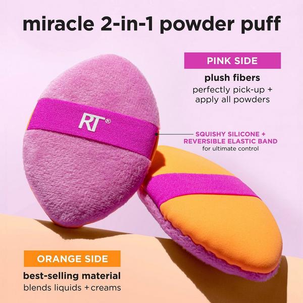 Real Techniques Miracle Complexion Sponge + Miracle 2-In-1 Powder Puff #2