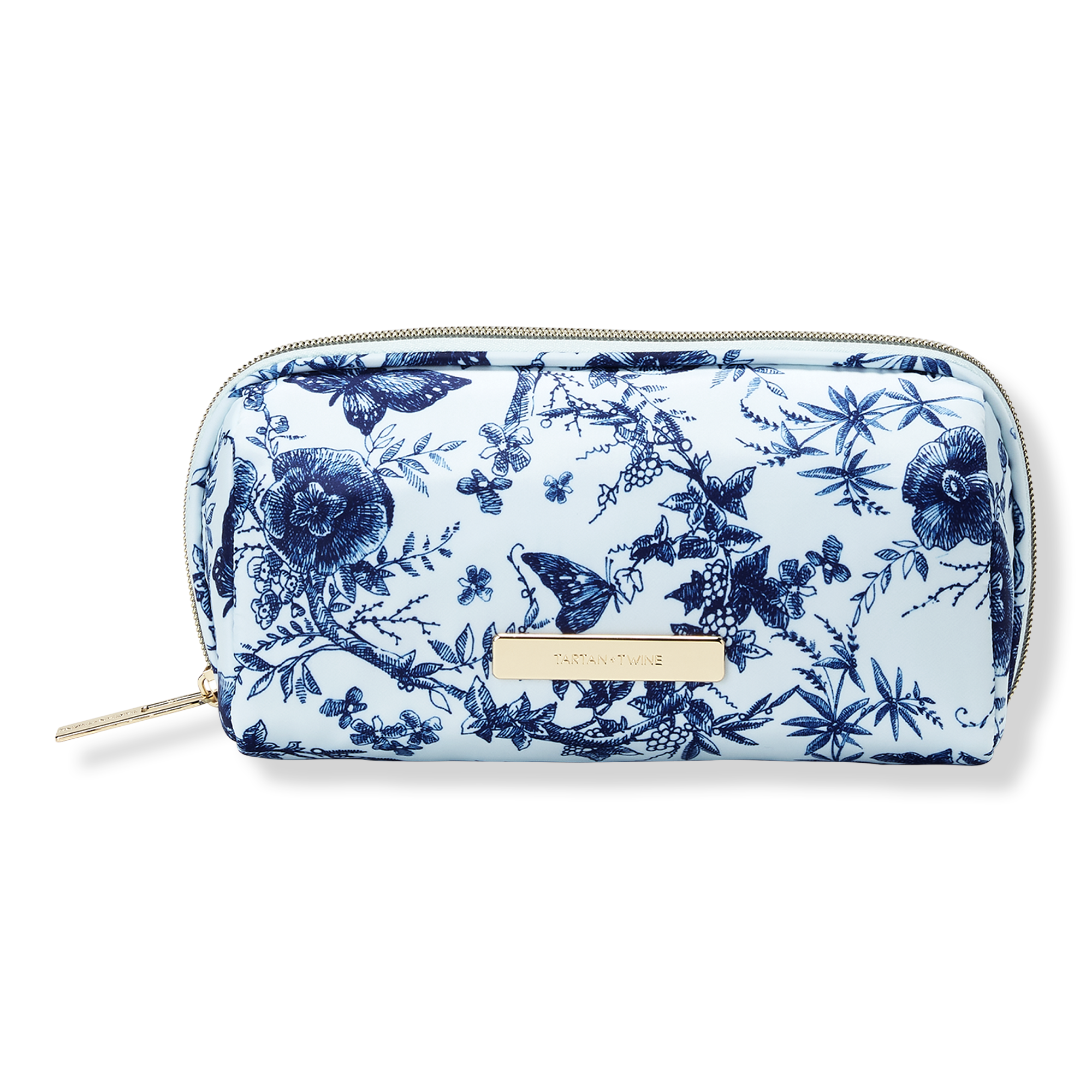 Tartan + Twine Blue Butterfly Floral Pencil Case #1