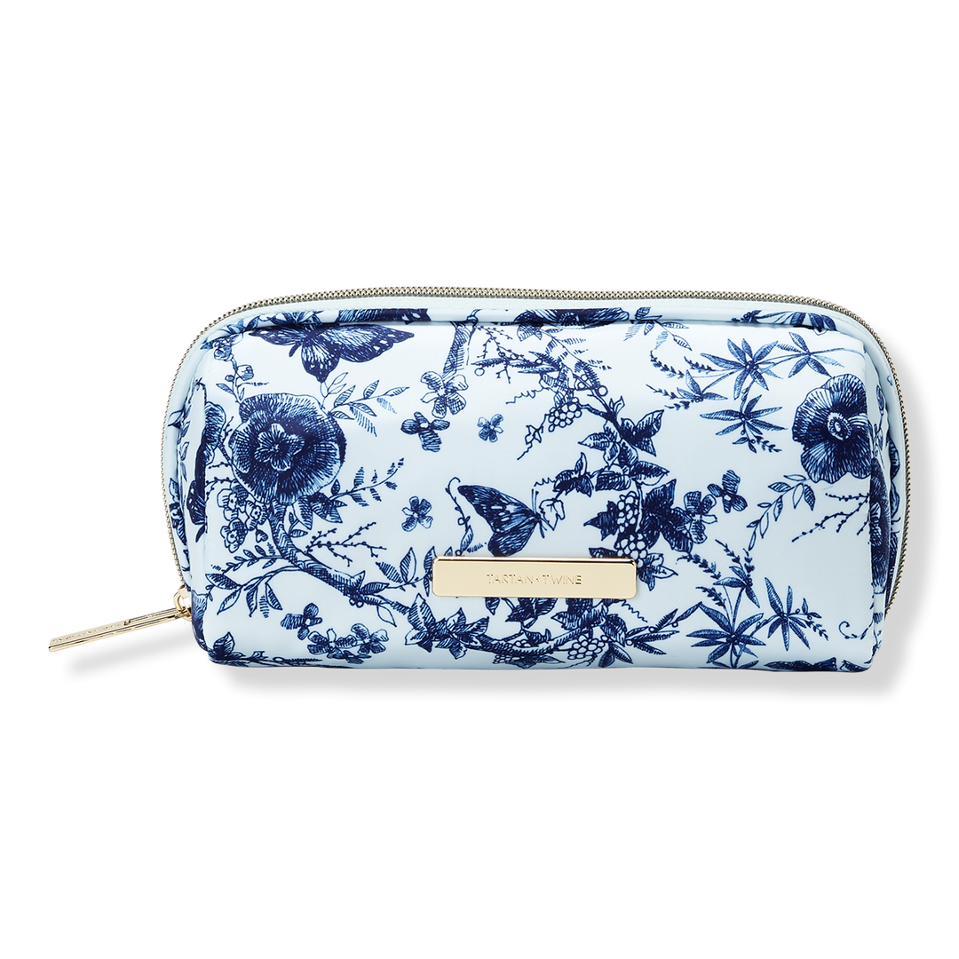 Tartan + Twine Blue Butterfly Floral Pencil Case #1