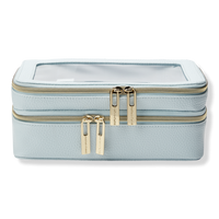 Blue Double-Zipper Organizer