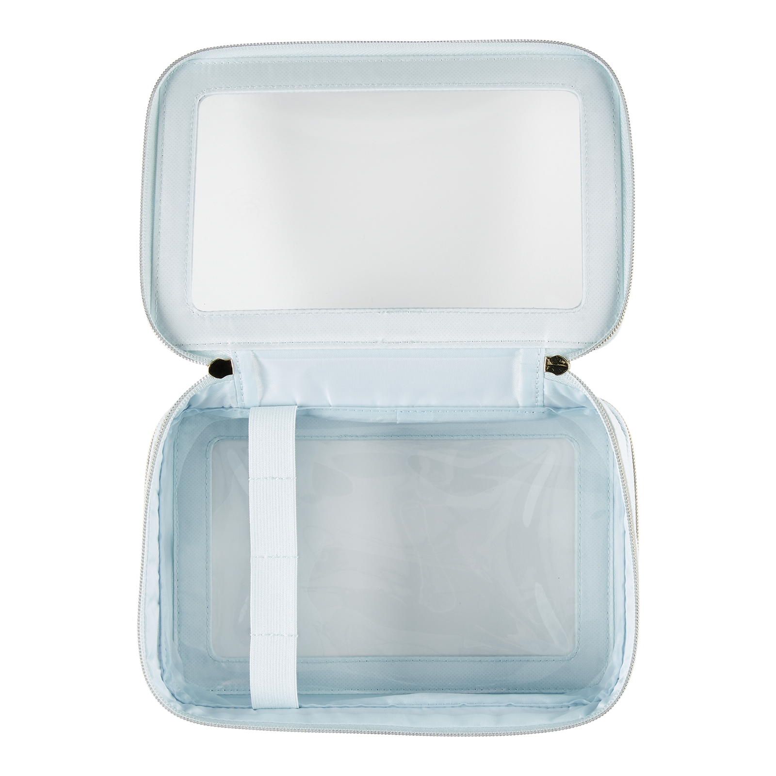 Blue Double-Zipper Organizer