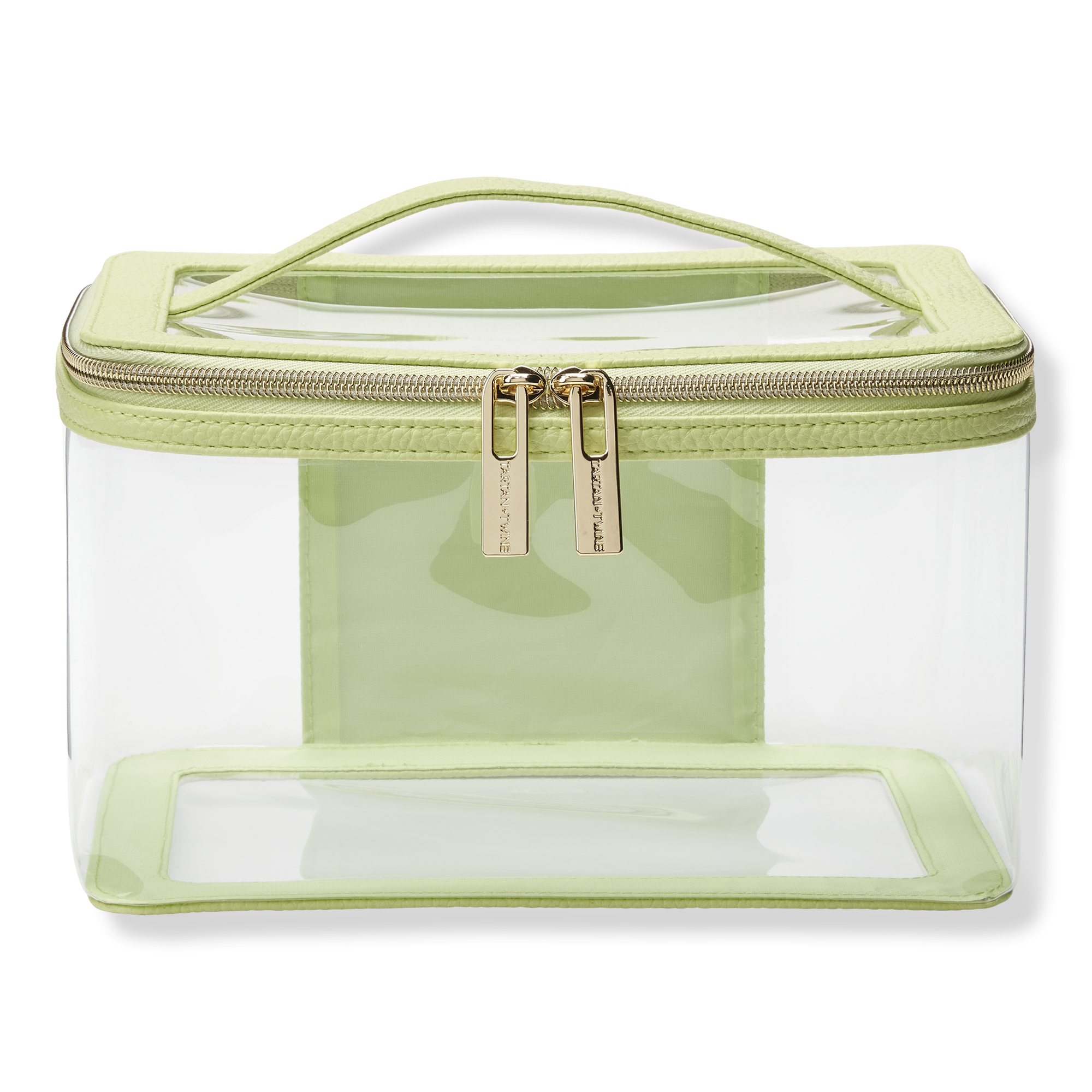 Tartan + Twine Lime Green Train Case #1