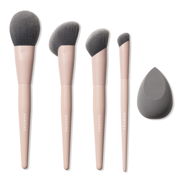 Morphe Face Shaping Essentials Bamboo & Charcoal-Infused Face Brush Set #1