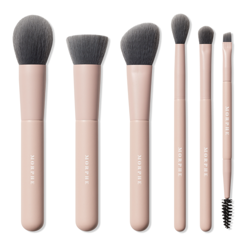 Travel Shaping Essentials Bamboo & Charcoal-Infused Travel Brush Set - Morphe | Ulta Beauty