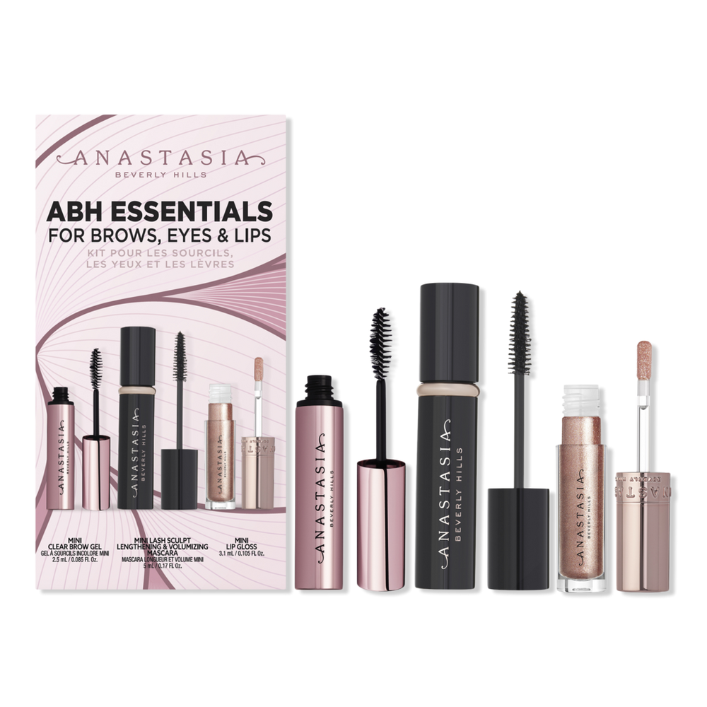 Anastasia Beverly Hills Abh Essentials Kit For Brows, Eyes & Lips