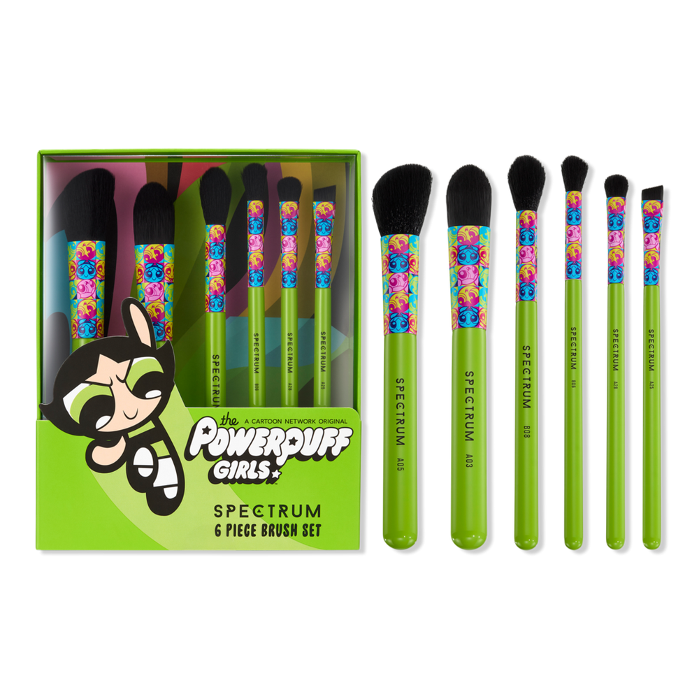 Spectrum The Powerpuff Girls Buttercup 6-Piece Makeup Brush Set