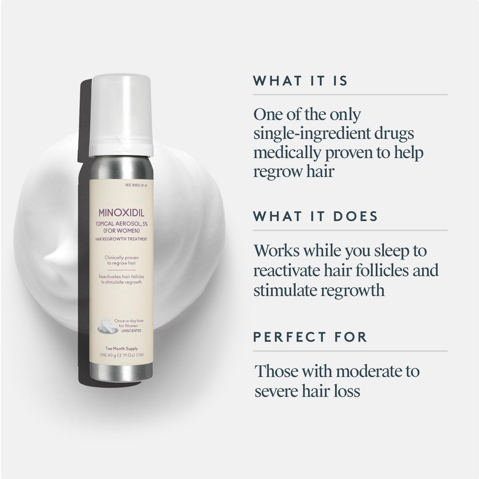 Flourish Minoxidil 5% Foam for Hair Growth