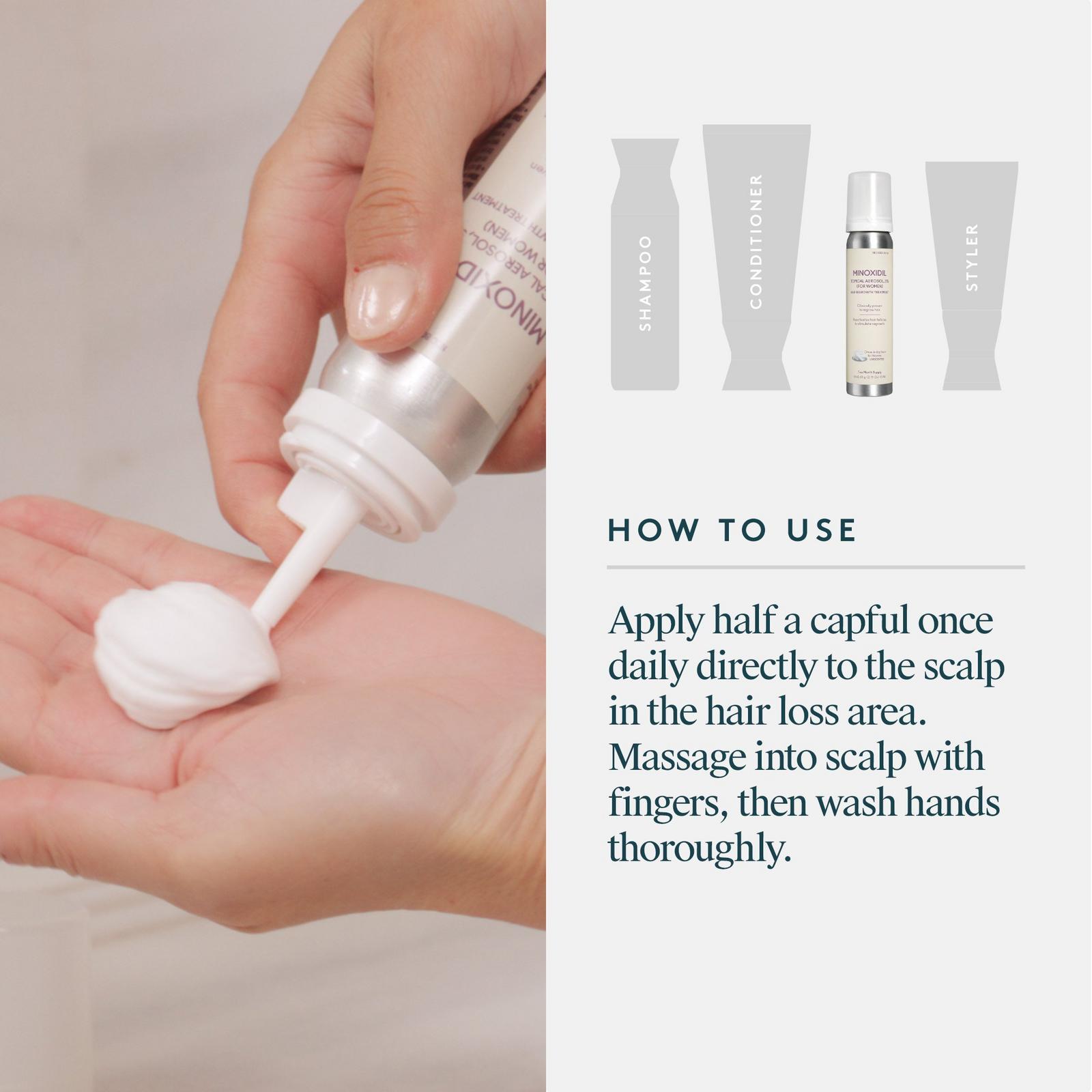 Flourish Minoxidil 5% Foam for Hair Growth