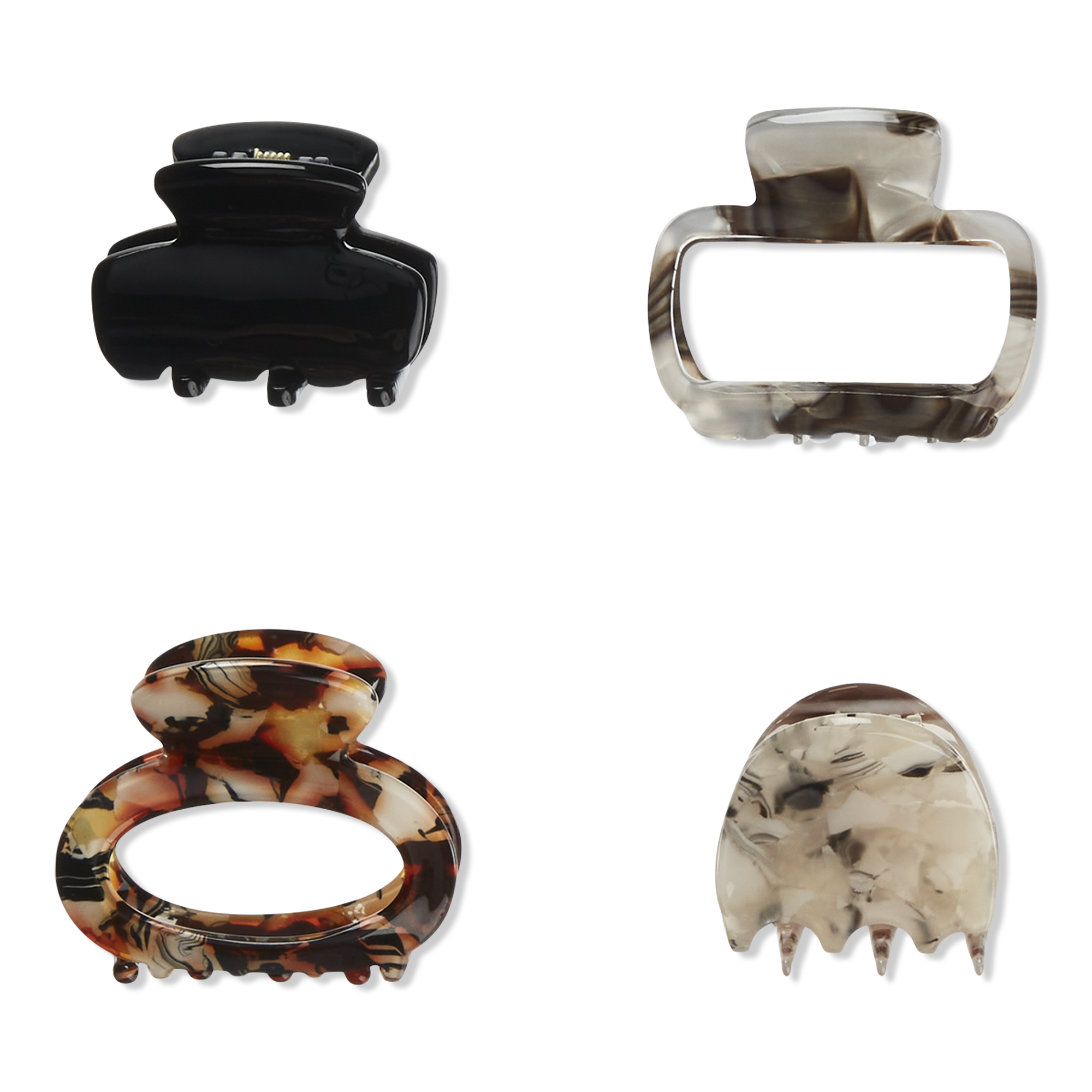 Scünci PRIMP Mix Acrylic Claw Clips - Tort #1