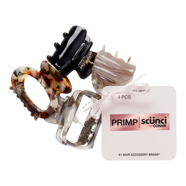 Scünci PRIMP Mix Acrylic Claw Clips - Tort #2