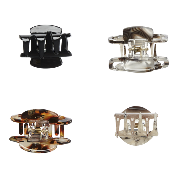 Scünci PRIMP Mix Acrylic Claw Clips - Tort #4