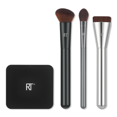 Real Techniques Chrome Era It's Giving Base Makeup Brush Set