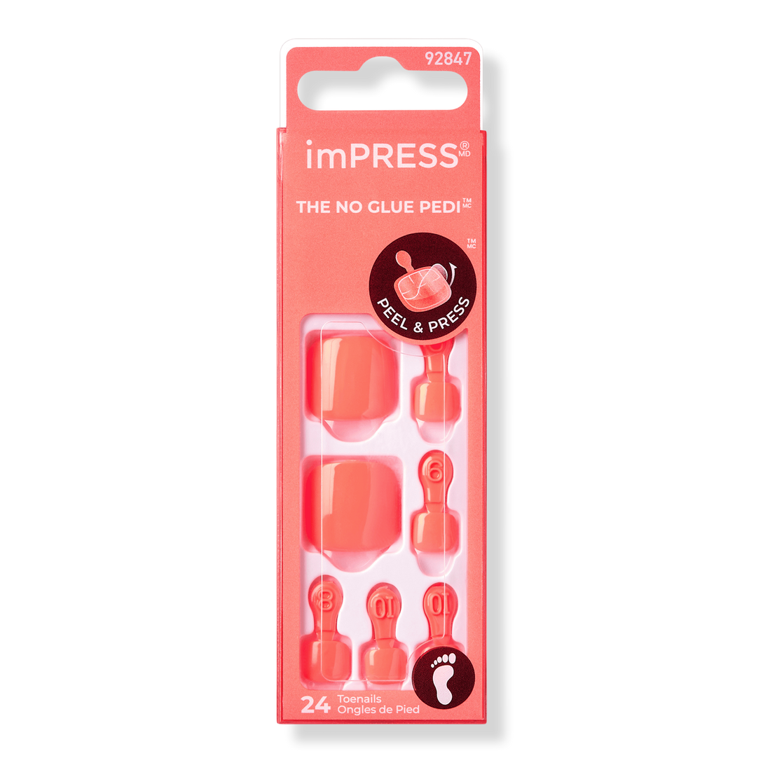 Shell Yeah imPRESS Press-On Toenails - Kiss | Ulta Beauty