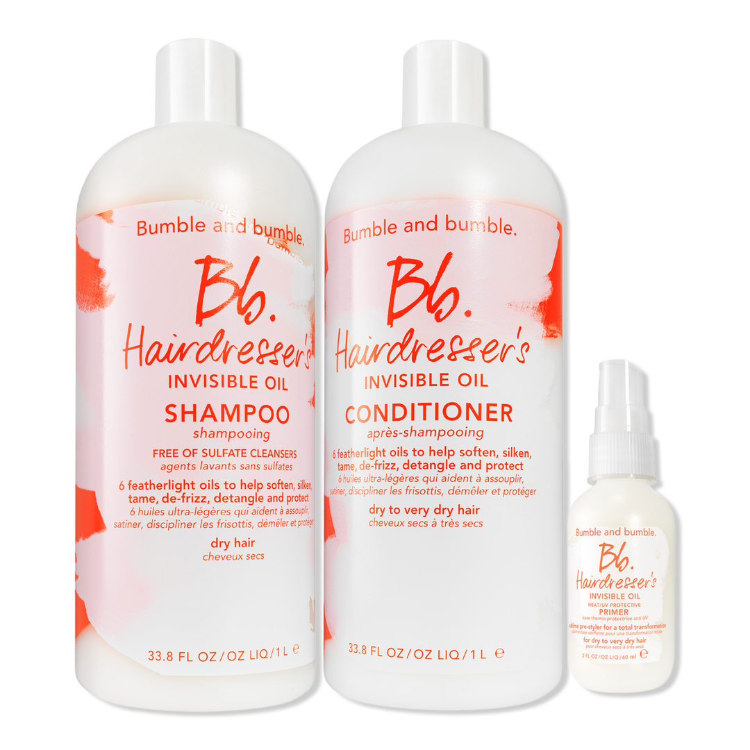 Bumble and bumble Hairdresser's Invisible Oil Shampoo + Conditioner Jumbo with Travel Size Primer #1