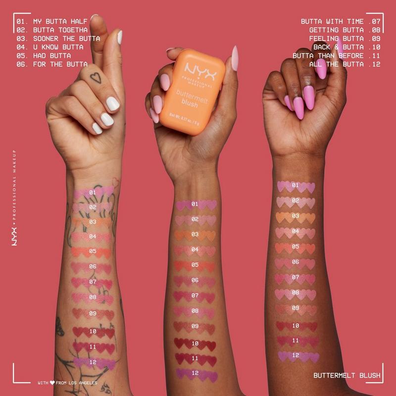 NYX Professional Makeup Buttermelt Pressed Powder Blush #6