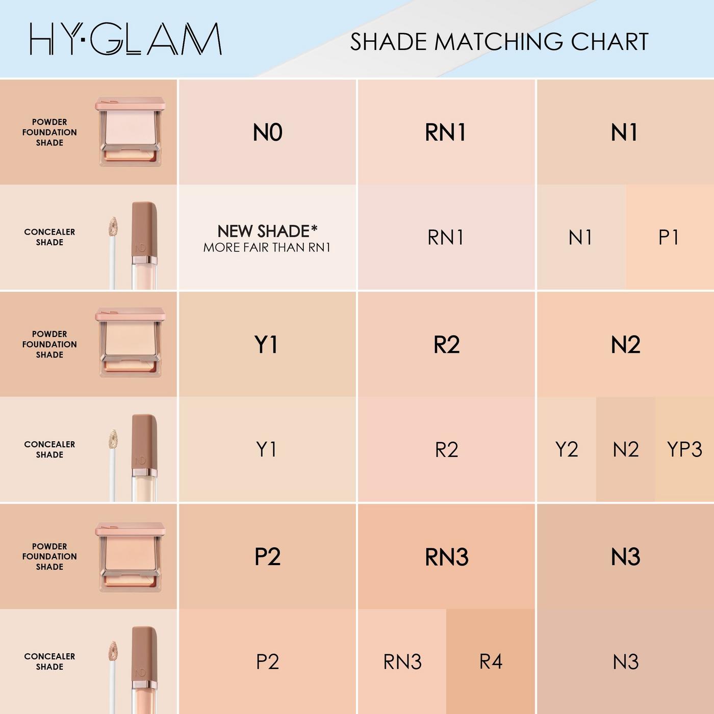 HY-GLAM Powder Foundation - N0