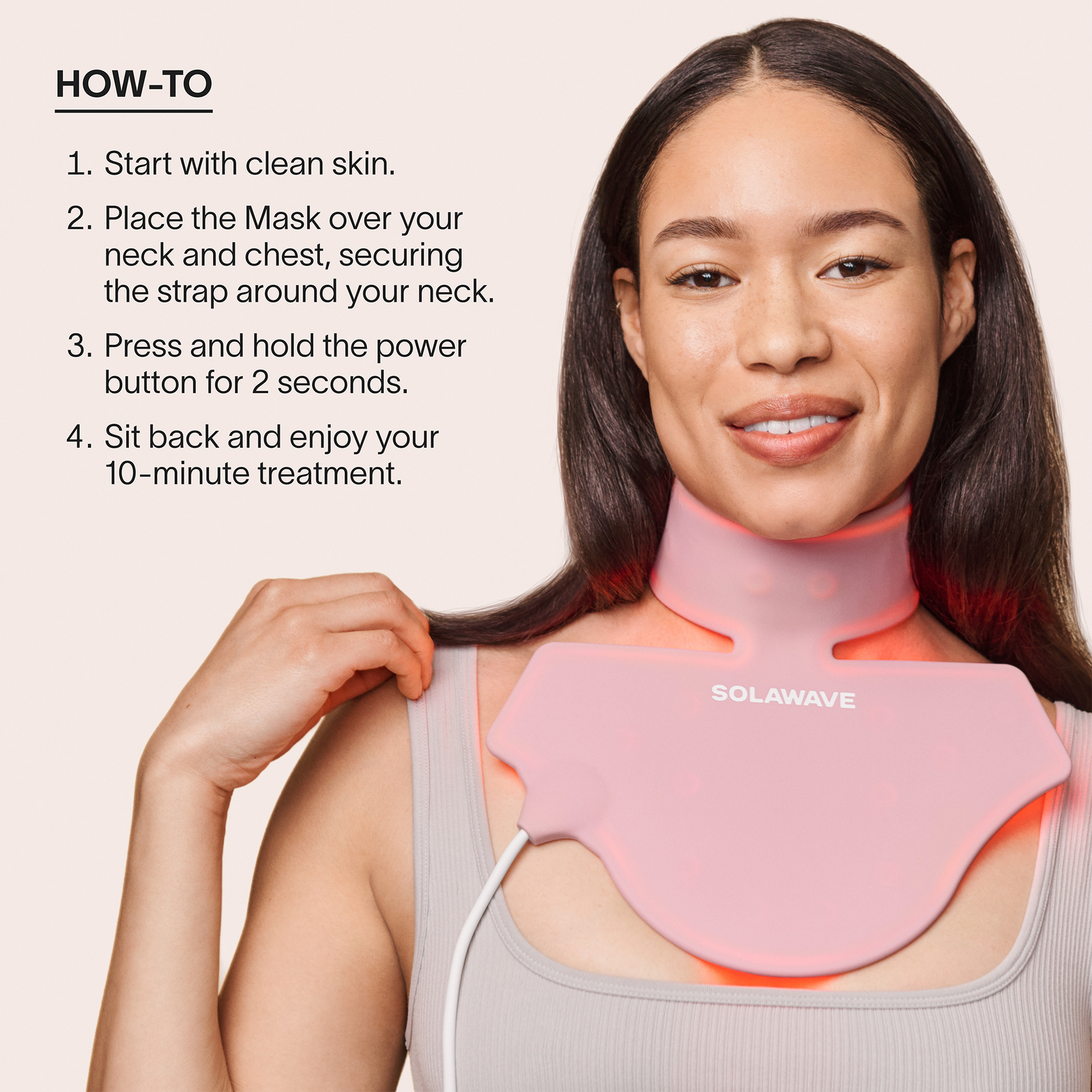 Solawave - Neck & Chest Rejuvenating Red Light Therapy Mask Solawave - Neck & Chest Rejuvenating Red Light Therapy Mask