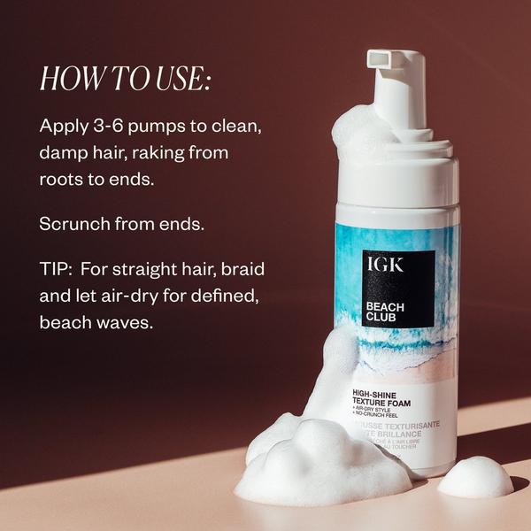 IGK Beach Club High-Shine Texture Foam #5