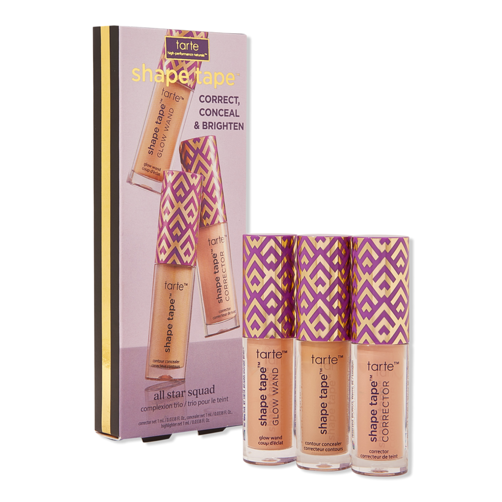 Tarte Shape Tape All Star Squad Complexion Trio - 35n Medium / Aglow / Peach