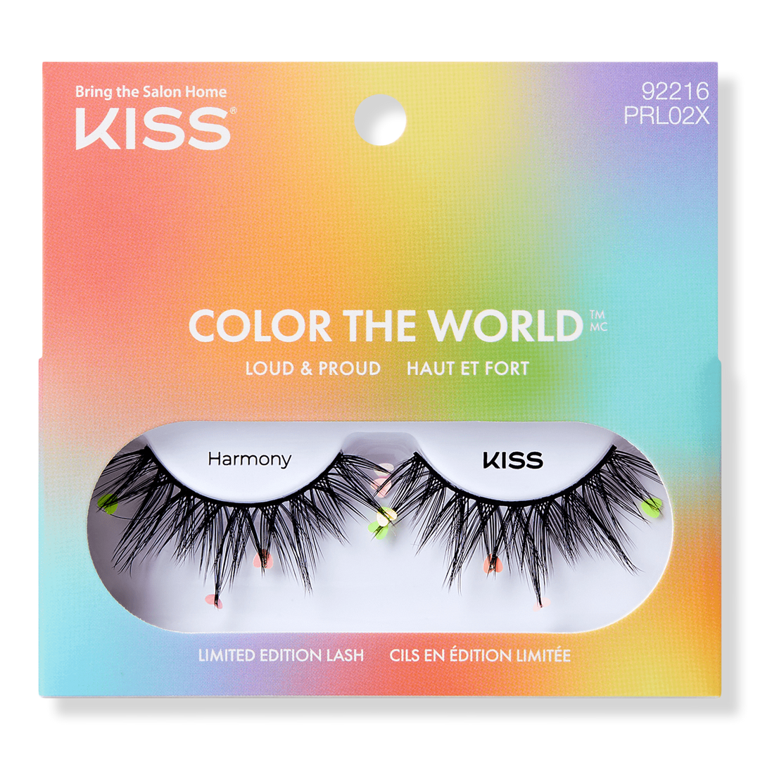 Kiss Color The World Pride Glue-On False Eyelashes #1