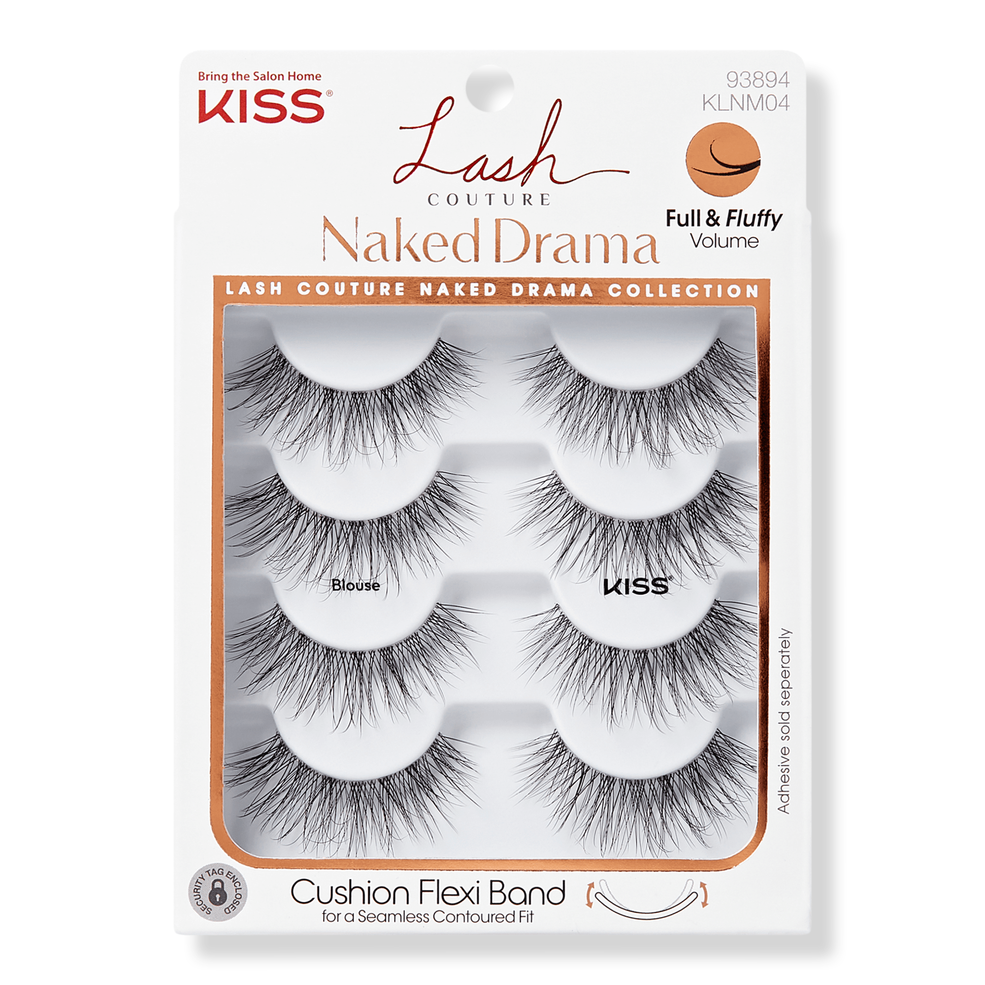 Kiss Lash Couture Naked Drama Fake Eyelashes Multipack, Blouse #1