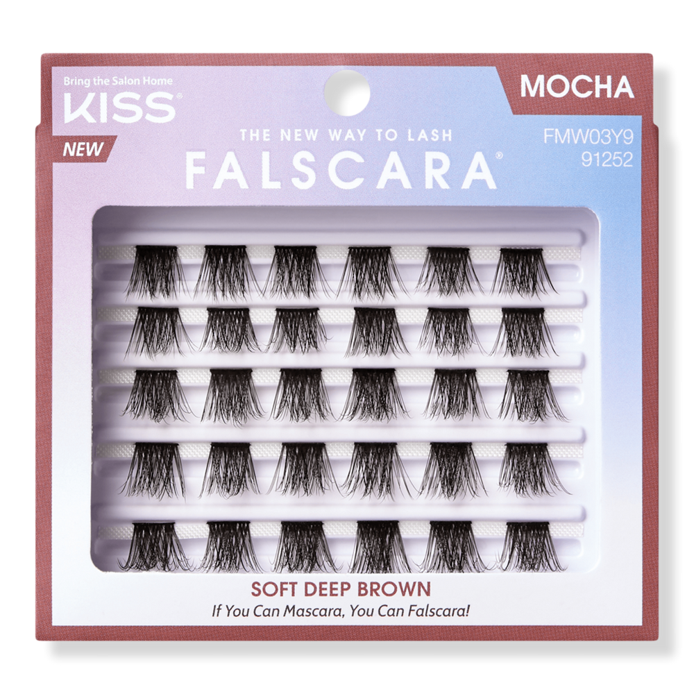 Kiss Falscara Multipack, Lash Clusters, Mocha Wisps