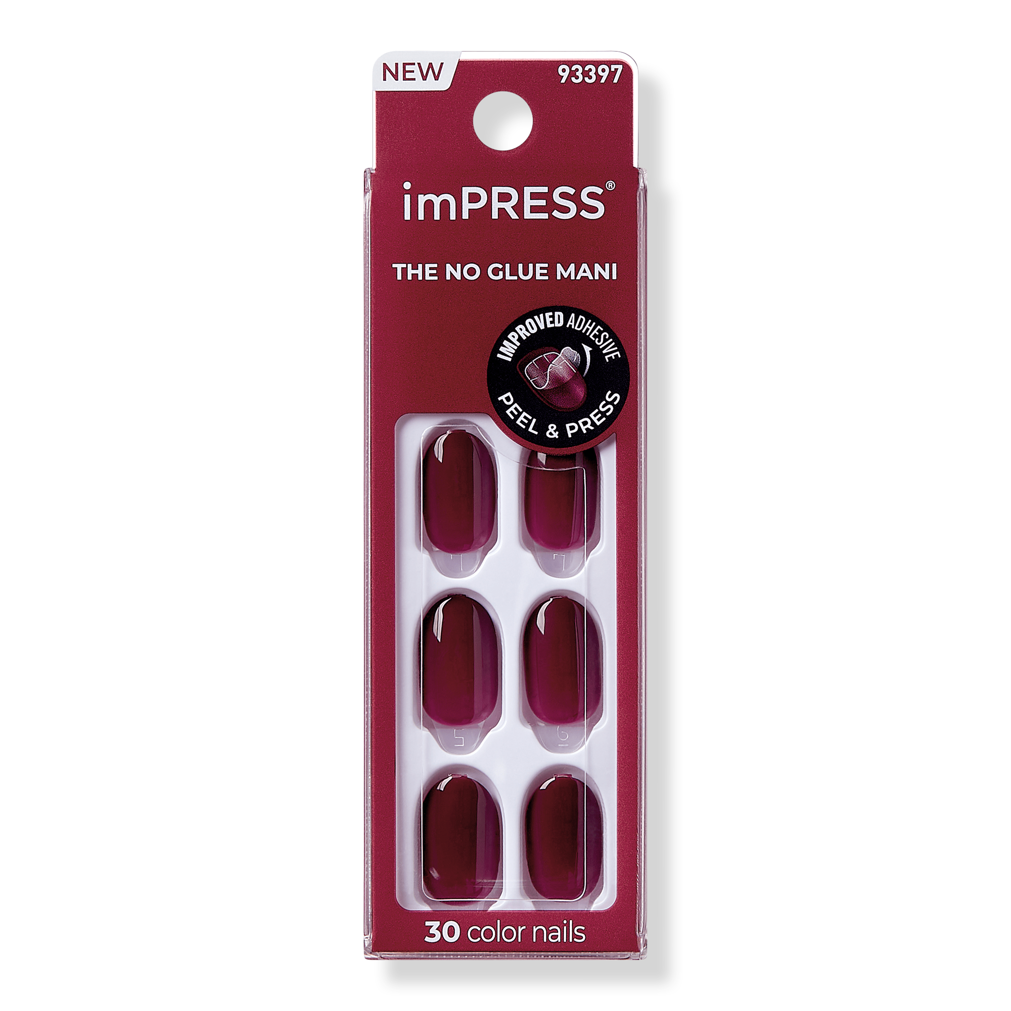 Kiss imPRESS Color Short Press-On Manicure Nails #1